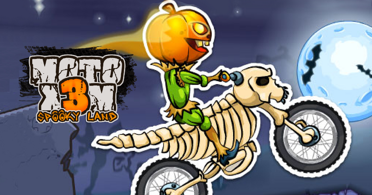 Moto X3M Spooky Land - free online game