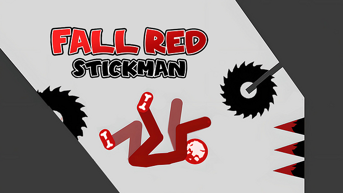 fall red stickman