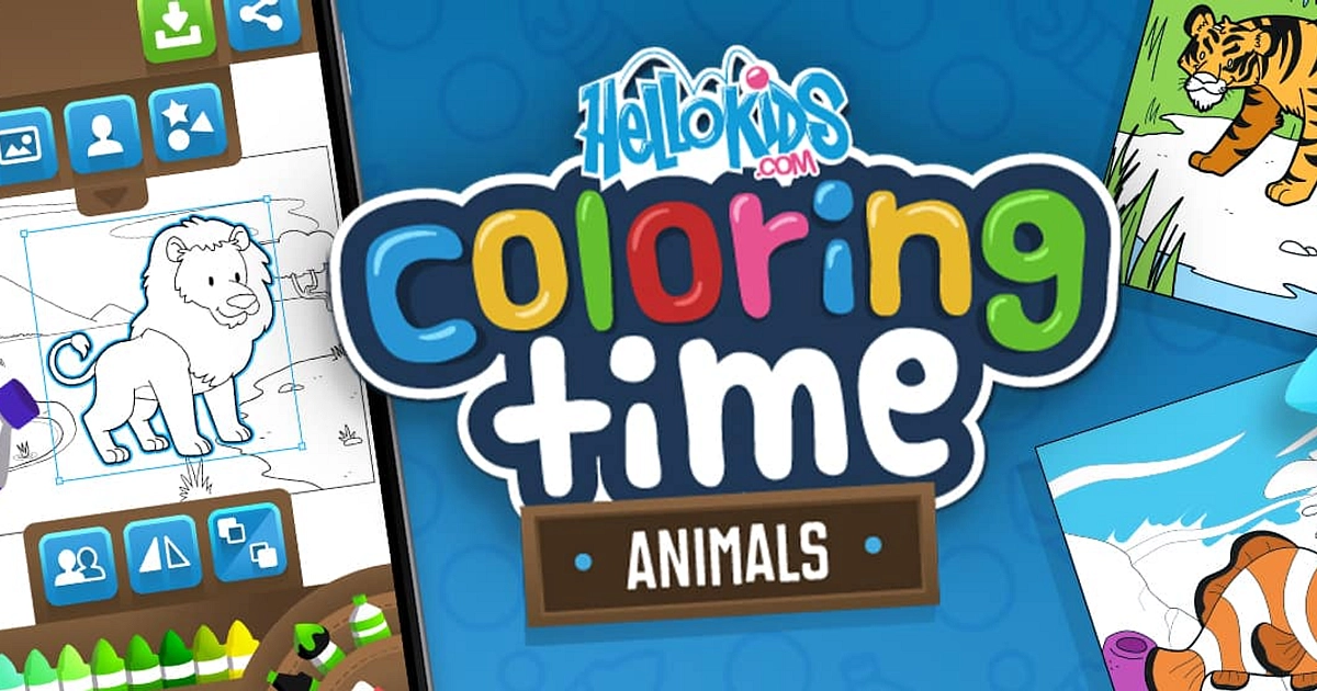 HelloKids Coloring Time - Online Game - Play for Free | Keygames.com