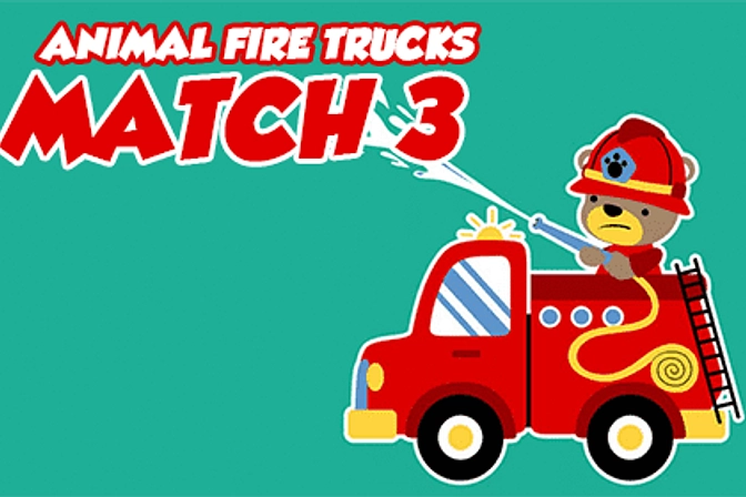 Animal Fire Trucks Match 3