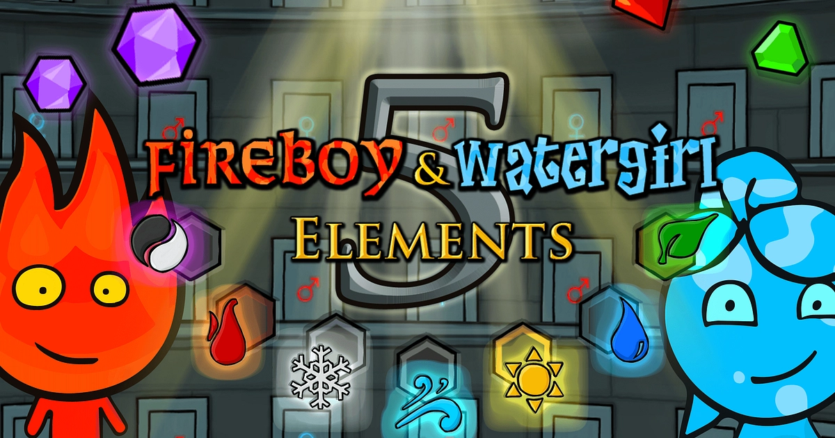 Fireboy and Watergirl 5: Elements - Adventure games 