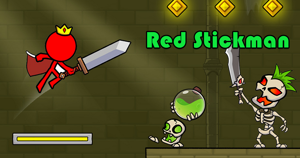 FALL RED STICKMAN jogo online gratuito em