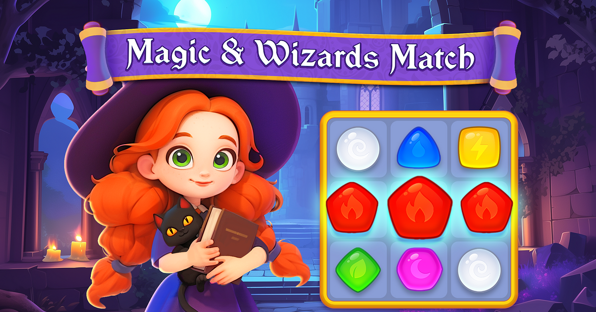 Magic & Wizards Match - Online Game - Play for Free | Keygames.com