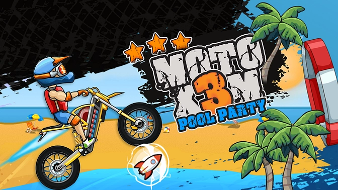 Moto X3M Pool Party - Jogue Moto X3M Pool Party Jogo Online