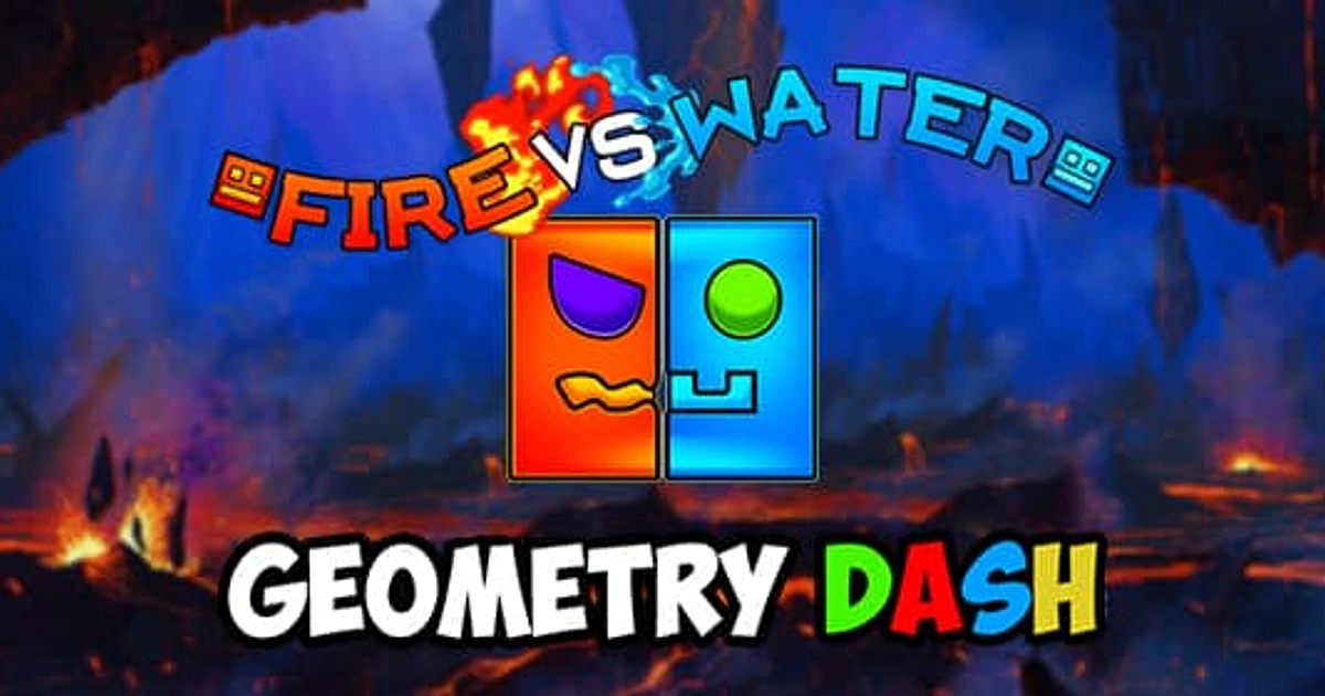 Jogo Fire and Water Geometry Dash no Jogos 360