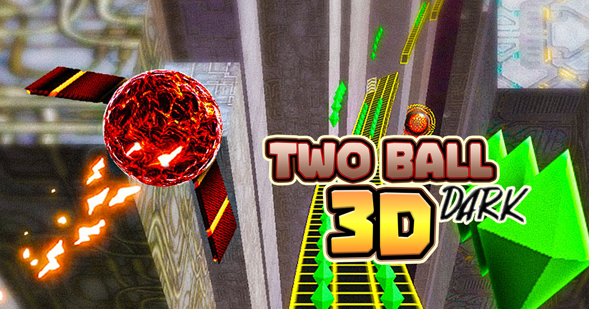 Two Ball 3D: Dark 🕹️ Two Player Games